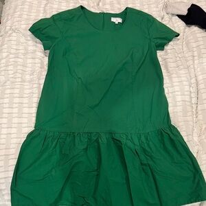 Universal Standard for J. Crew Green Short Sleeve Dress